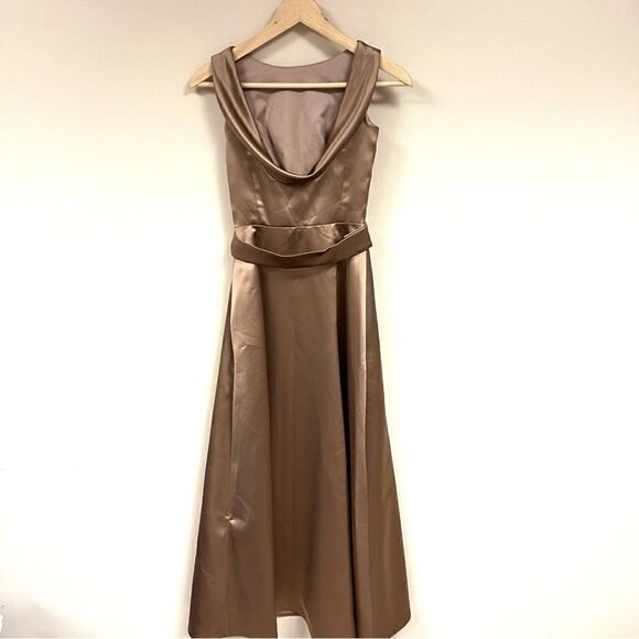 Dressy Collection by Vivian Diamond bronze dress size 0 - Picture 4 of 7